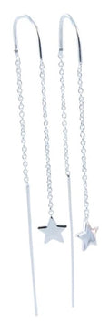 Reeves & Reeves Fine Sterling Silver Star Drop Earrings
