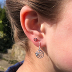Reeves & Reeves Bee & Honeycomb Earrings