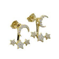 Reeves & Reeves Star and Moon 2 in 1 Earrings