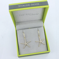 Reeves & Reeves CZ Starfish Drop Earrings