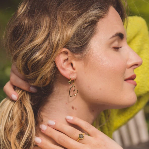 Reeves & Reeves Looped Heart Earrings