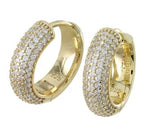Reeves & Reeves Chunky Sparkle Hoop Earrings