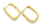 Reeves & Reeves Rectangular Hoop Earrings