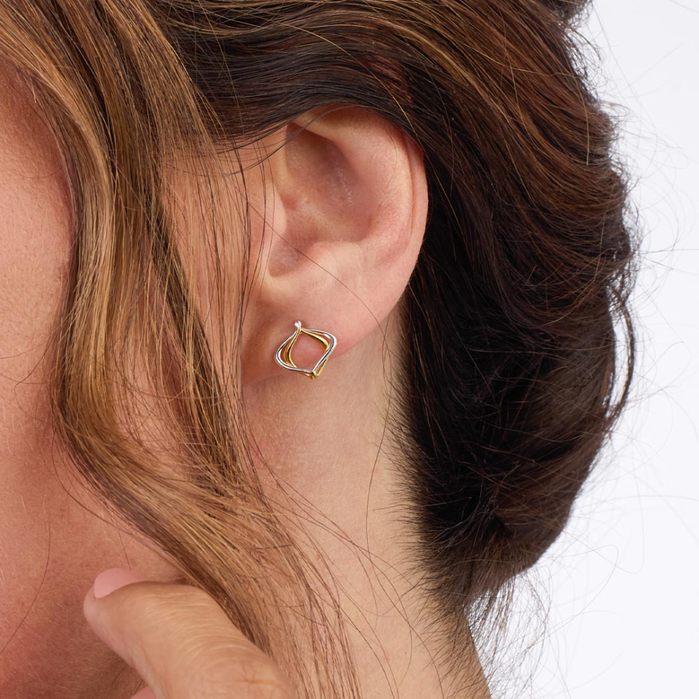 Kit Heath - Alicia Golden Petite Stud Earrings