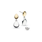 Kit Heath - Coast Pebble Golden Drop Earrings