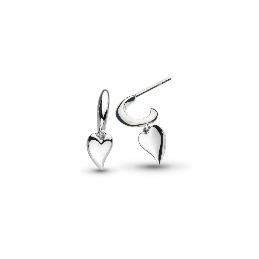 Kit Heath - Desire Kiss Mini Heart Hoop Earrings