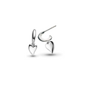 Kit Heath - Desire Kiss Mini Heart Hoop Earrings