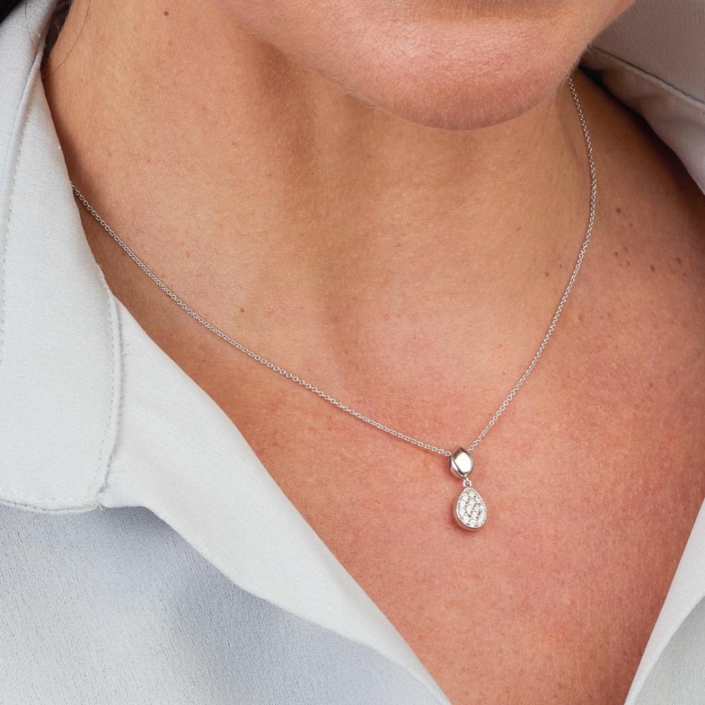 Kit Heath - Coast Pebble Glisten Pavé Necklace