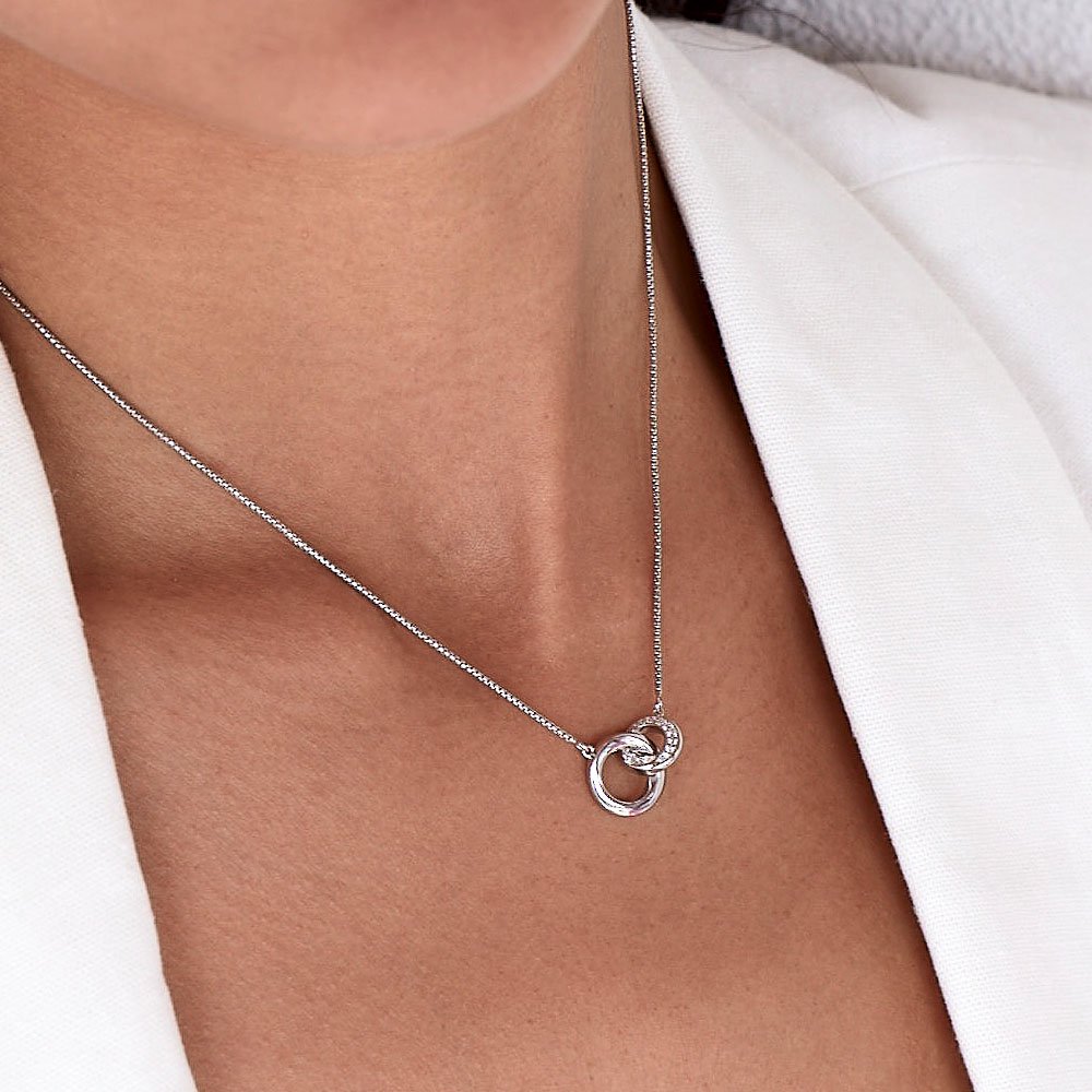 Kit Heath - Bevel Cirque Link Pavé Necklace
