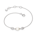 Kit Heath - Coast Pebble Glisten Pavé & Pearl Bracelet
