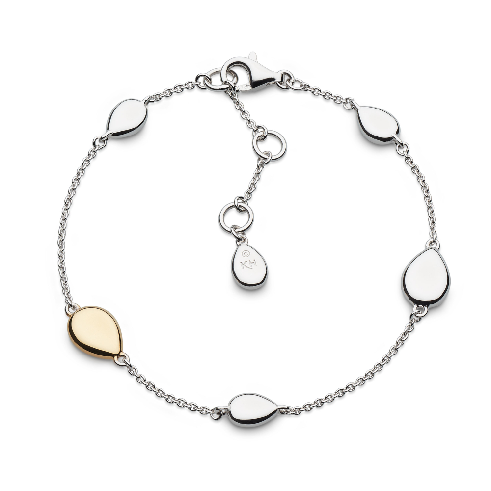 Kit Heath - Coast Pebble Golden Station Bracelet