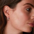 Kit Heath - Serenity Loop Semi Hoop Stud Earrings