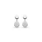 Kit Heath - Coast Pebble Glisten Pavé Drop Earrings