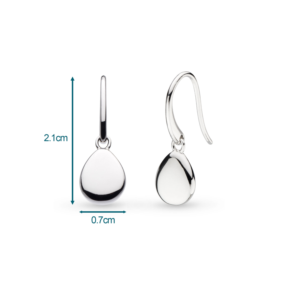 Kit Heath - Pebble Droplet Drop Earrings