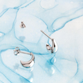 Kit Heath - Coast Pebble Smooth Hoop Earrings
