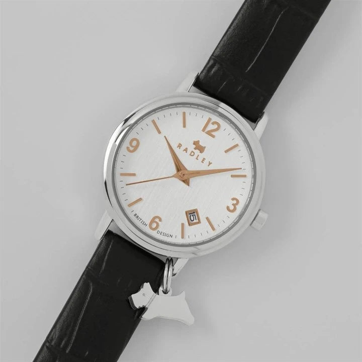 RADLEY - Black leather strap watch