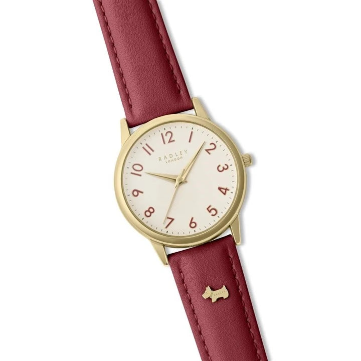 RADLEY - Red Leather Strap Watch