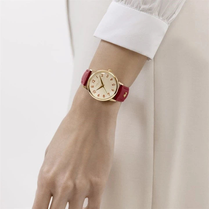 RADLEY - Red Leather Strap Watch