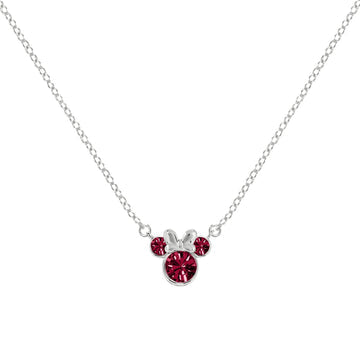 DISNEY - Minnie Mouse July Birthstone Necklace