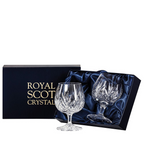 ROYAL SCOT - Highland 2 Crystal Brandy Glasses
