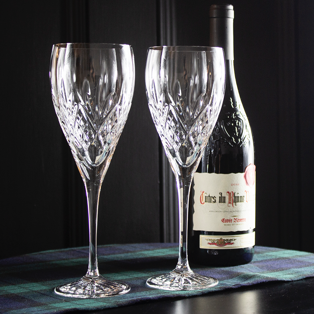 ROYAL SCOT - Highland 2 Large Crystal Wine Glasses