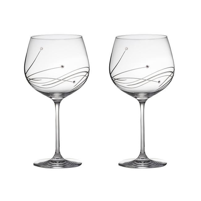 ROYAL SCOT - Diamante (Swarovski) 2 Gin & Tonic Glasses