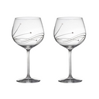 ROYAL SCOT - Diamante (Swarovski) 2 Gin & Tonic Glasses