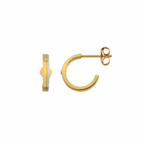 Hot Diamonds - Parellel Two Tone Earrings