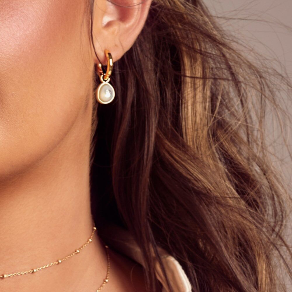 Hot Diamonds - Calm Mother Of Pearl Earrings