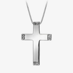 Hot Diamonds - Hope Silver Cross Diamond Pendant Necklace