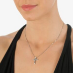 Hot Diamonds - Hope Silver Cross Diamond Pendant Necklace