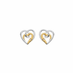 Hot Diamonds - Ocean Heart Stud Earrings