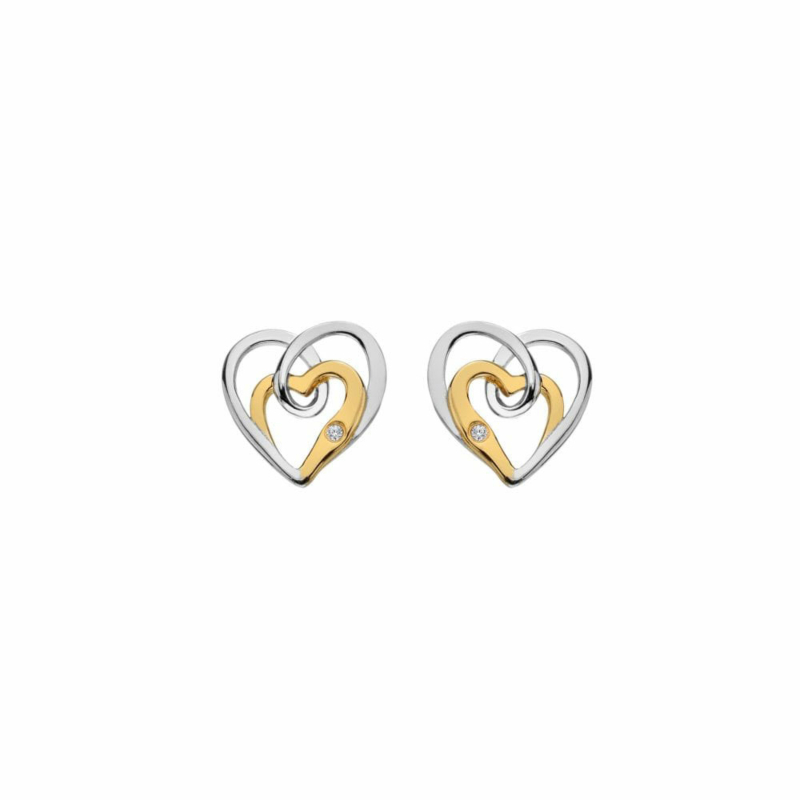 Hot Diamonds - Ocean Heart Stud Earrings