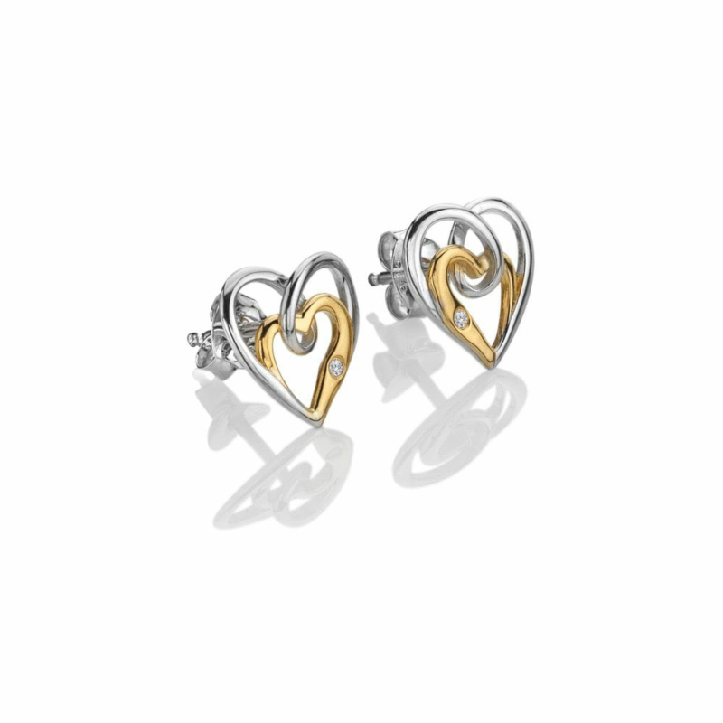 Hot Diamonds - Ocean Heart Stud Earrings