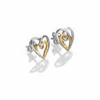 Hot Diamonds - Ocean Heart Stud Earrings