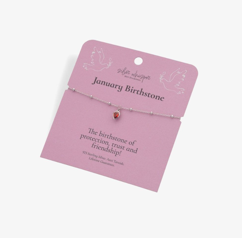 Hot Diamonds Silver Whisper - January Bracelet