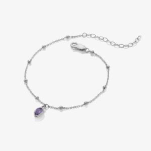 Hot Diamonds Silver Whisper - February Bracelet