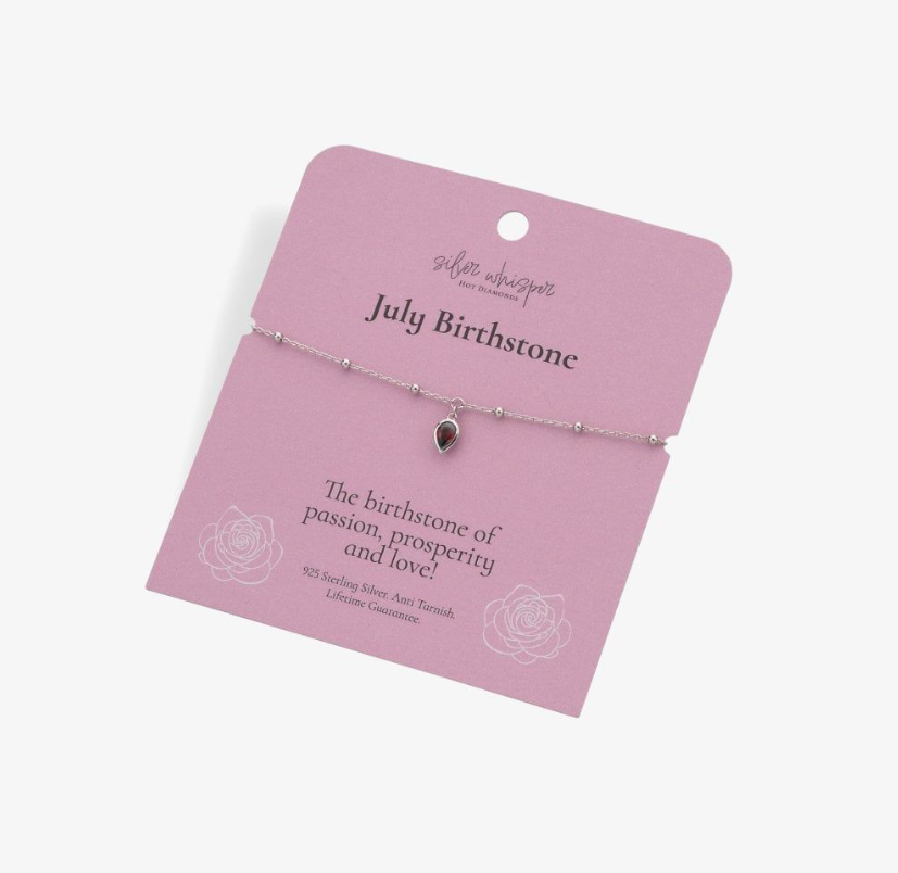 Hot Diamonds Silver Whisper - July Bracelet