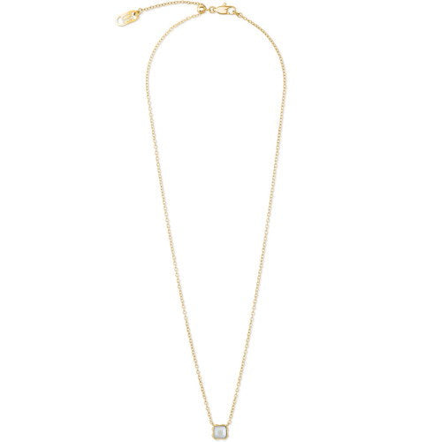 Coeur-de-Lion White Quartz April Birthstone Necklace