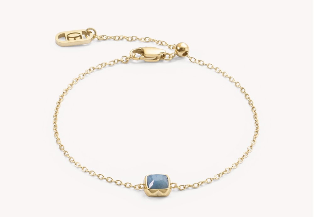 Coeur-de-Lion Blue Aventurine March Birthstone Bracelet