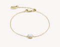 Coeur-de-Lion White Quartz April Birthstone Bracelet