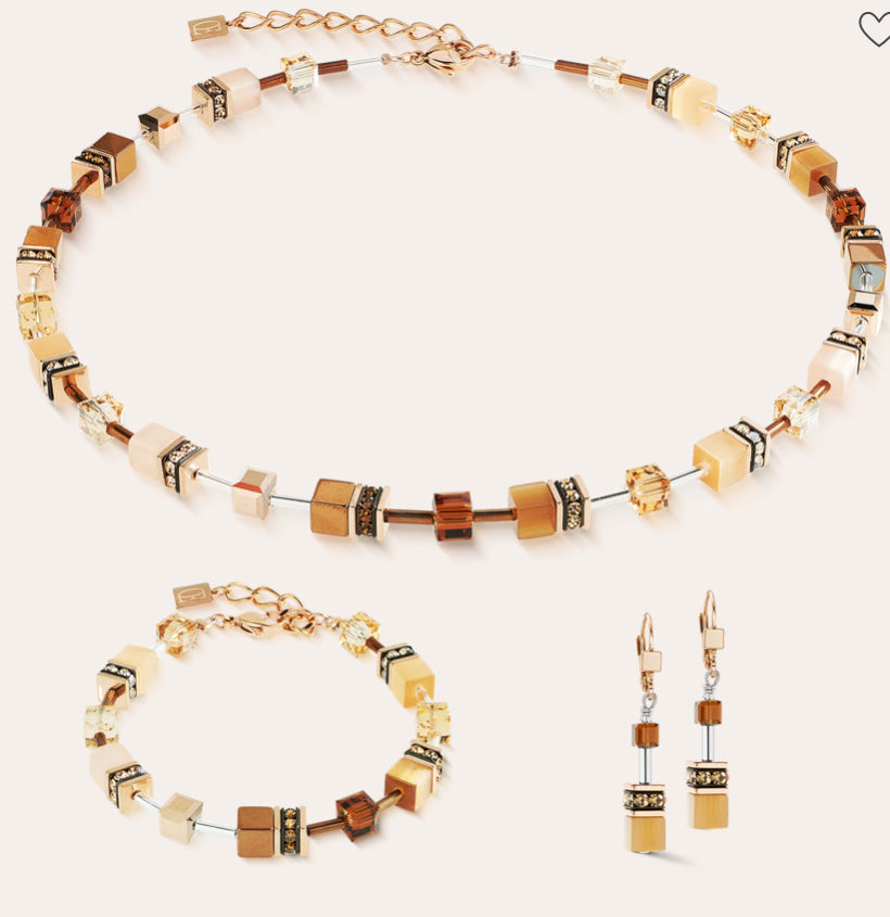 Coeur de Lion GeoCUBE® Iconic Bracelet Mocha Mousse