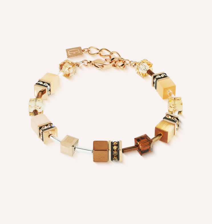 Coeur de Lion GeoCUBE® Iconic Bracelet Mocha Mousse