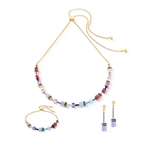 Coeur de Lion GeoCUBE® Iconic Chain necklace Mystic Orchid