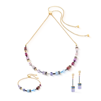 Coeur de Lion GeoCUBE® Iconic Chain necklace Mystic Orchid