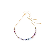Coeur de Lion GeoCUBE® Iconic Chain necklace Mystic Orchid