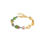 Coeur de Lion GeoCUBE® Chunky Chain bracelet gold-green