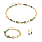Coeur de Lion GeoCUBE® Chunky Chain bracelet gold-green