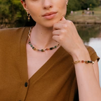 Coeur de Lion GeoCUBE® Chunky Chain bracelet gold-green
