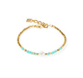 Coeur De Lion Lagoon Pearl Gold-Mint Bracelet